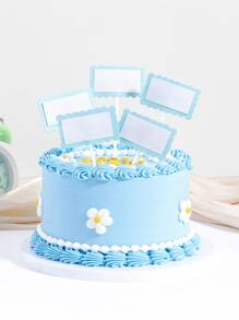 25pcs Scallop Trim Cake Topper - Multicolor - View 1