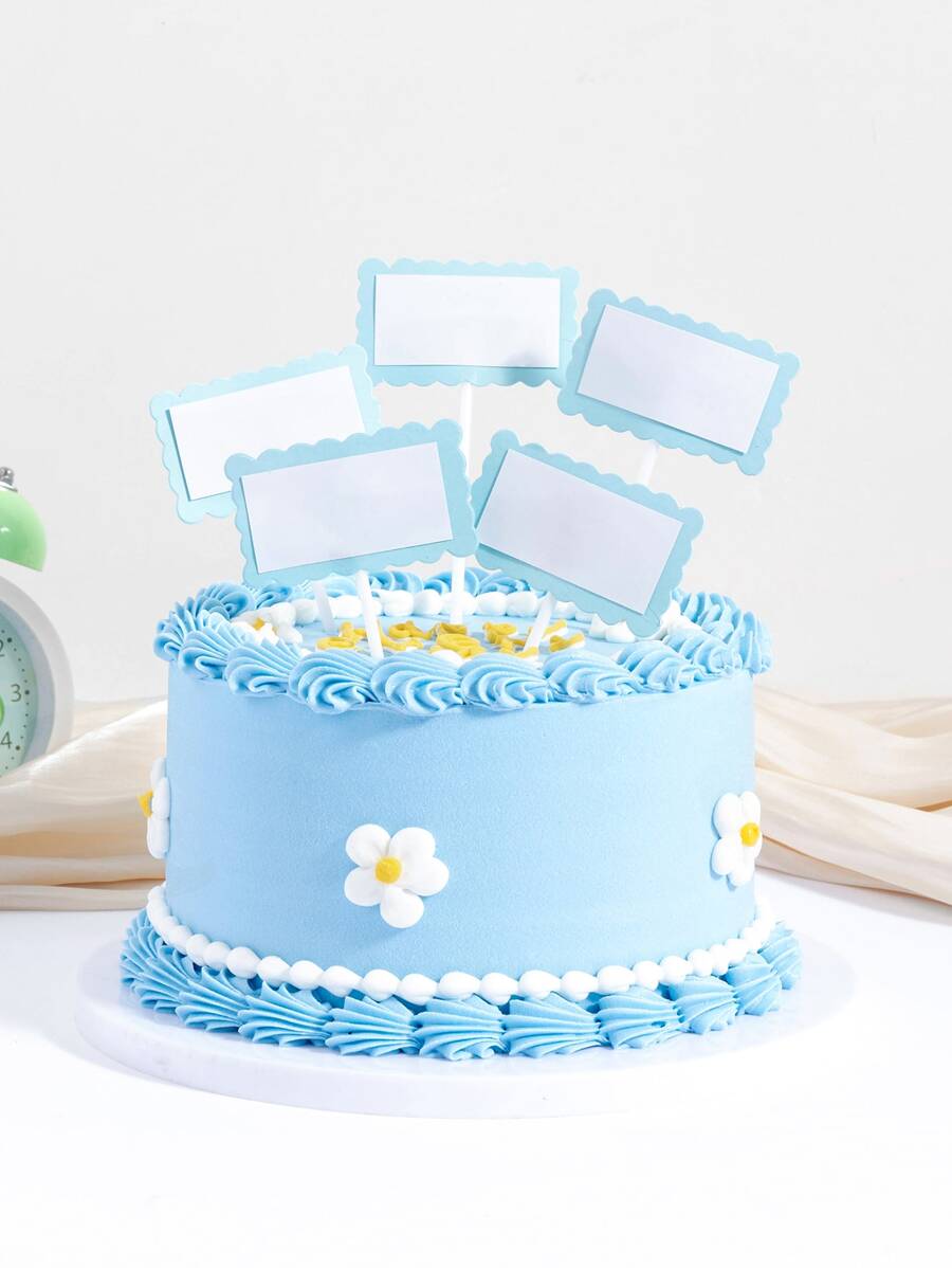 25pcs Scallop Trim Cake Topper - Multicolor - View 1