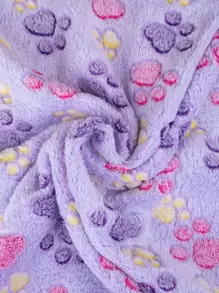 1 Gói Chăn Lông Cừu In Hình Bàn Chân Chó Thương Hiệu DONO Màu Tím, Chăn Mềm Mại Cho Chó & Mèo Nhỏ/Vừa/Lớn, Mỏng Cho Mùa Hè - Màu tím - Xem 8