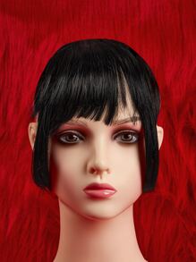 ROMWE Kawaii Short Straight Synthetic Hair Bangs - Black - View 3