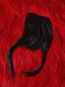 ROMWE Kawaii Short Straight Synthetic Hair Bangs - Black - View 5