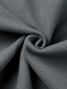 Manfinity Homme Sudadera Holgada De Mangas Raglán Con Parche De Letra Y Detalles De Contraste Para Hombre - Gris Oscuro - Ver 6