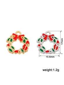 2 piezas Navidad Guirnalda Colgante DIY - Multicolor - Ver 3