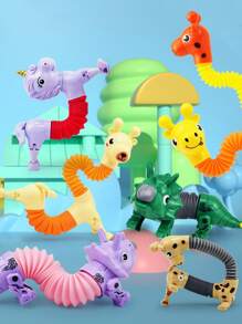 1pc Random Color Dinosaur Design Cat Teaser Toy - Multicolor - View 1