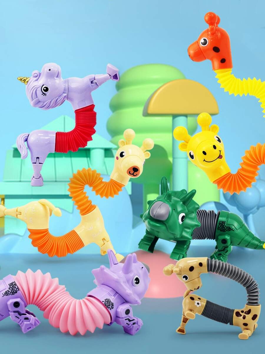 1pc Random Color Dinosaur Design Cat Teaser Toy - Multicolor - View 1