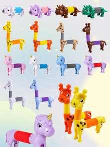 1pc Random Color Dinosaur Design Cat Teaser Toy - Multicolor - View 3