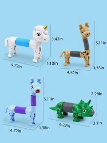 1pc Random Color Dinosaur Design Cat Teaser Toy - Multicolor - View 8