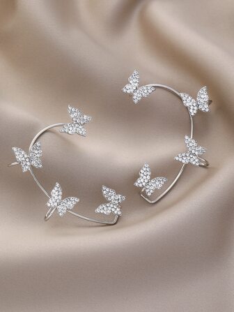 2pcs Butterfly Decor Ear Wrap