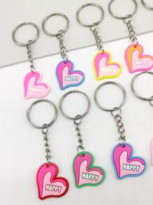 Móc khóa 12 trái tim quyến rũ - Nhiều màu - Xem 3