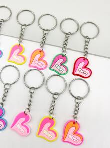 Móc khóa 12 trái tim quyến rũ - Nhiều màu - Xem 4