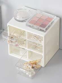 1入組透明首飾收納盒 - 白色 - 查看 1
