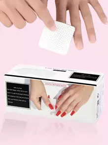 360 piezas Toallitas para uñas sin pelusas, almohadillas removedoras de esmalte de uñas, toallitas para extensiones de pestañas, almohadillas removedoras de esmalte de uñas de acetona suave y no tejida para preparación de uñas y eliminación de esmalte en gel - Blanco - Ver 1