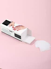 360 piezas Toallitas para uñas sin pelusas, almohadillas removedoras de esmalte de uñas, toallitas para extensiones de pestañas, almohadillas removedoras de esmalte de uñas de acetona suave y no tejida para preparación de uñas y eliminación de esmalte en gel - Blanco - Ver 2