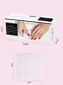 360 piezas Toallitas para uñas sin pelusas, almohadillas removedoras de esmalte de uñas, toallitas para extensiones de pestañas, almohadillas removedoras de esmalte de uñas de acetona suave y no tejida para preparación de uñas y eliminación de esmalte en gel - Blanco - Ver 3