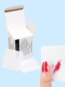 180 piezas Toallitas para uñas sin pelusa, almohadillas quitaesmalte para extensiones de pestañas, toallitas suaves de acetona para quitar esmalte de uñas de tela no tejida, toallitas para preparación de uñas y quitar esmalte de gel