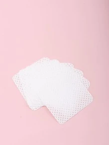 360 piezas Toallitas para uñas sin pelusas, almohadillas removedoras de esmalte de uñas, toallitas para extensiones de pestañas, almohadillas removedoras de esmalte de uñas de acetona suave y no tejida para preparación de uñas y eliminación de esmalte en gel - Blanco - Ver 4