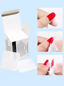 180 piezas Toallitas para uñas sin pelusa, almohadillas quitaesmalte para extensiones de pestañas, toallitas suaves de acetona para quitar esmalte de uñas de tela no tejida, toallitas para preparación de uñas y quitar esmalte de gel