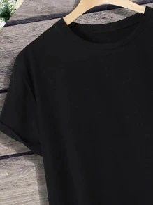 Manfinity Men Car & Letter Graphic Tee - Black - View 4