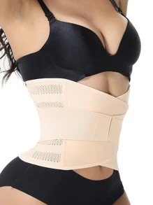 Solid Waist Trainer - Apricot - View 5