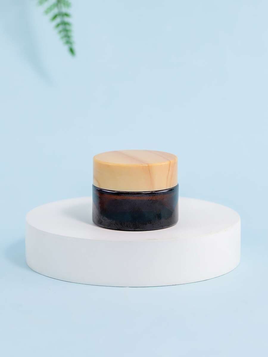 1PC 15G Lọ Thủy Tinh Chăm Sóc Da Mắt Lọ Nồi Lọ Chiết Hộp Đựng Mỹ Phẩm Có Nắp Hạt Gỗ - Nhiều màu - Xem 1