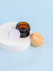1PC 15G Lọ Thủy Tinh Chăm Sóc Da Mắt Lọ Nồi Lọ Chiết Hộp Đựng Mỹ Phẩm Có Nắp Hạt Gỗ - Nhiều màu - Xem 6