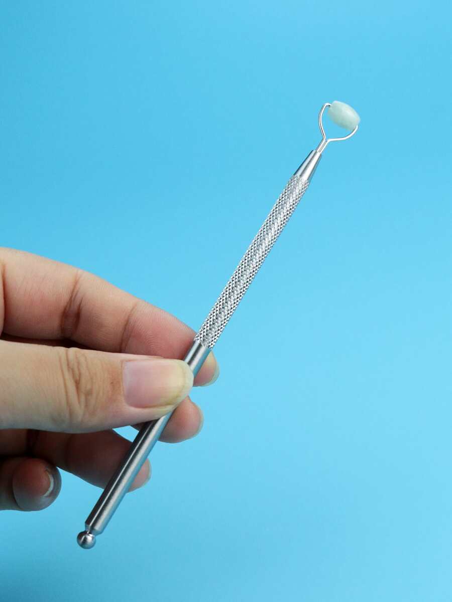 1pc Nose Massage Tool - Silver - View 1