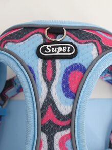 Supet 2pcs Color Block Pet Leash & Harness Set - Multicolor - View 5