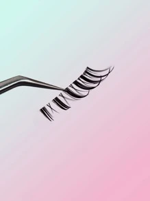 5pairs Full false lashes Volumized Eyelashes 15mm False Eyelashes - Black - View 4