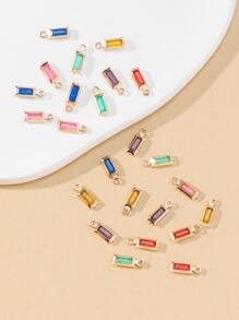 20pcs Random Color Rhinestone Decor DIY Pendant