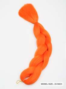 Long Synthetic Hair Braid - Orange - View 2