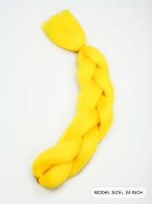 Trenza de pelo sintético largo - Amarillo - Ver 2