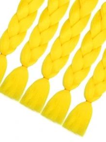 Trenza de pelo sintético largo - Amarillo - Ver 5
