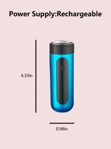 1入組男士電動鬍鬚修剪工具 - 藍色 - 查看 3