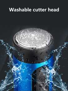 1入組男士電動鬍鬚修剪工具 - 藍色 - 查看 4