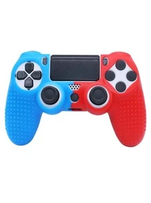 Funda de silicona de dos tonos compatible con PS4 - Multicolor - Ver 1