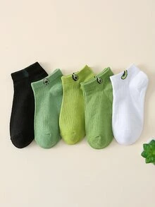 5pairs Fruit Pattern Ankle Socks - Multicolor - View 1