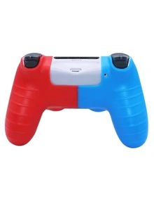 Funda de silicona de dos tonos compatible con PS4 - Multicolor - Ver 2