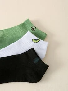 5pairs Fruit Pattern Ankle Socks - Multicolor - View 4