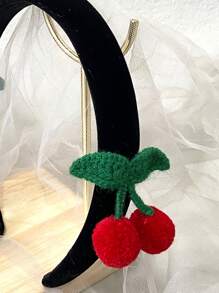 Cherry Decor Headband - Black - View 3