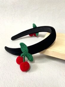 Cherry Decor Headband - Black - View 4