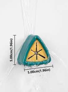 1 件随机颜色三角形壁钩，浴室毛巾架，无需钻孔厨房浴室手巾收纳架毛巾架 - 彩色 - 查看 3