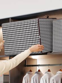 1 túi đựng chăn gấp hình răng sói trang trí mùa thu trang trí lễ hội trang trí phòng trang trí nhà trang trí mùa thu trang trí phòng ngủ - Đen và trắng - Xem 4