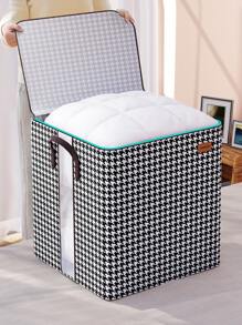 1 túi đựng chăn gấp hình răng sói trang trí mùa thu trang trí lễ hội trang trí phòng trang trí nhà trang trí mùa thu trang trí phòng ngủ - Đen và trắng - Xem 5