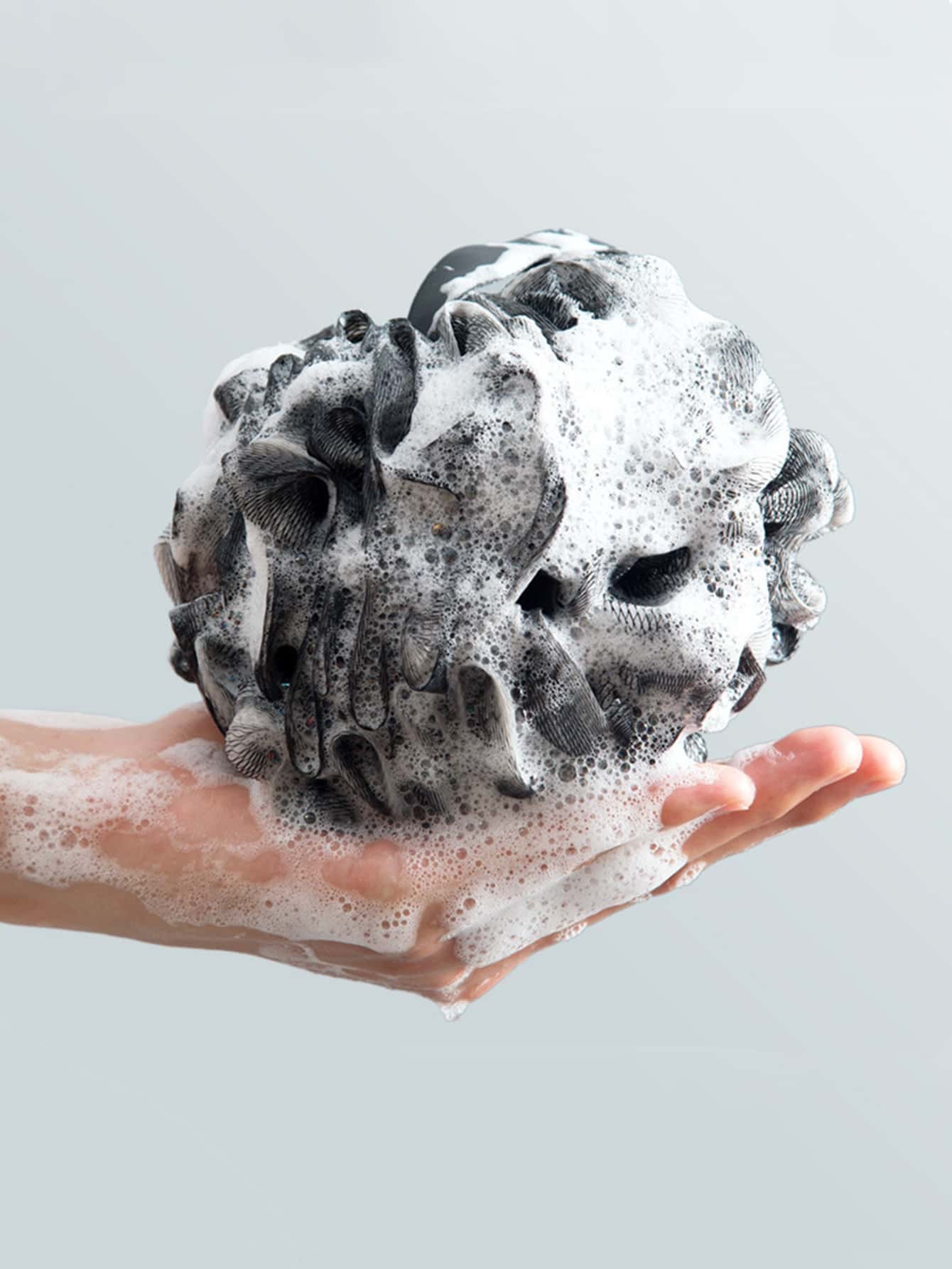 1 quả bóng tắm tạo bọt trơn - màu đen - Xem 1