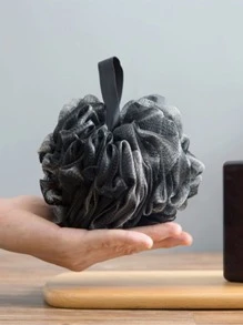 1 quả bóng tắm tạo bọt trơn - màu đen - Xem 2