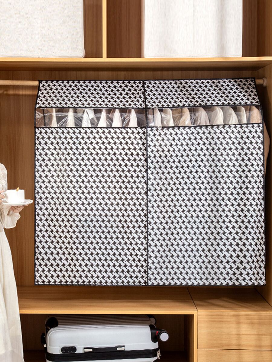 1 pieza Fundas de ropa a prueba de polvo - Blanco y Negro - Ver 1