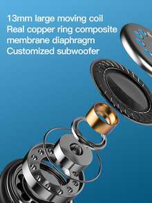 1入組字母圖案藍牙耳機