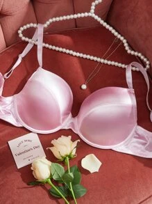 Plus Underwire Bra - Baby Pink - View 1