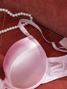 Plus Underwire Bra - Baby Pink - View 3
