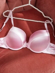 Plus Underwire Bra - Baby Pink - View 4